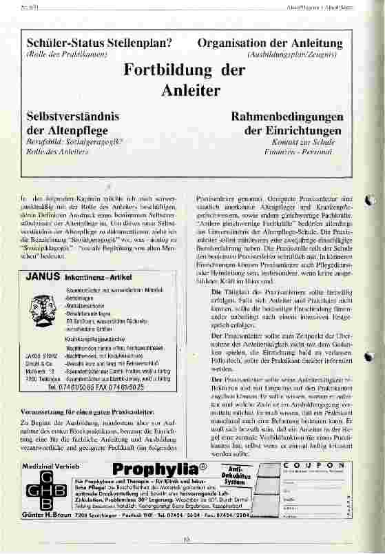 Vorschauseite 2: Praxisanleitung - ja! Aber wie?