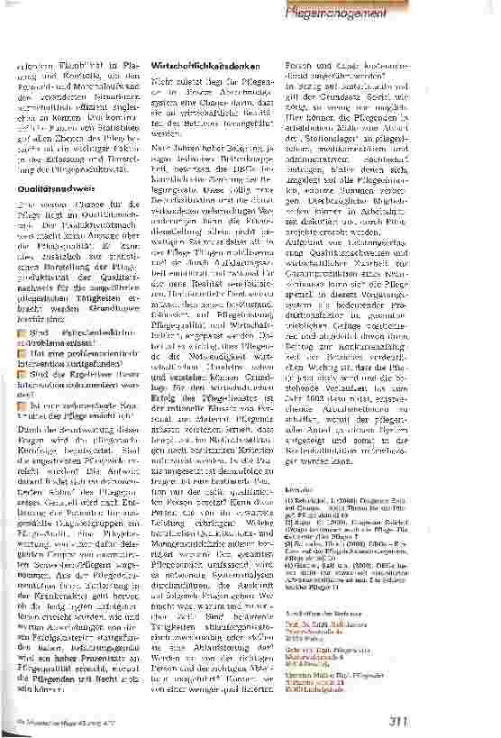Vorschauseite 3: DRGs - Aufgaben und Chancen für die Pflege anhand von Standardpflegeplänen 2. Teil