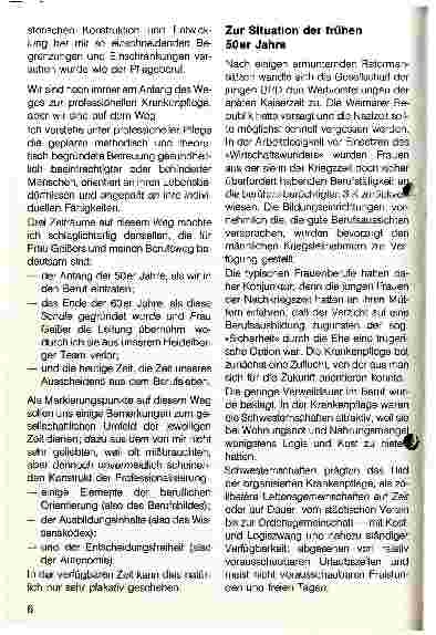 Vorschauseite 2: Der Weg zur professionellen Krankenpflege Eine Ausgeschiedene für eine Ausscheidende