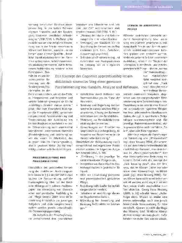 Vorschauseite 2: PRAKTISCHE AUSBILDUNG -EINE STANDORTBESTIMMUNGALS ÜBERGEORDNETES ZIEL