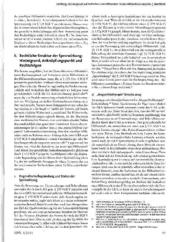 Vorschauseite 3: Der Anspruch auf Aufnahme von Hilfsmitteln in das Hilfsmittelverzeichnis-Verhältnis und Abgrenzung zum NUB Verfahren nach § 135 SGB V