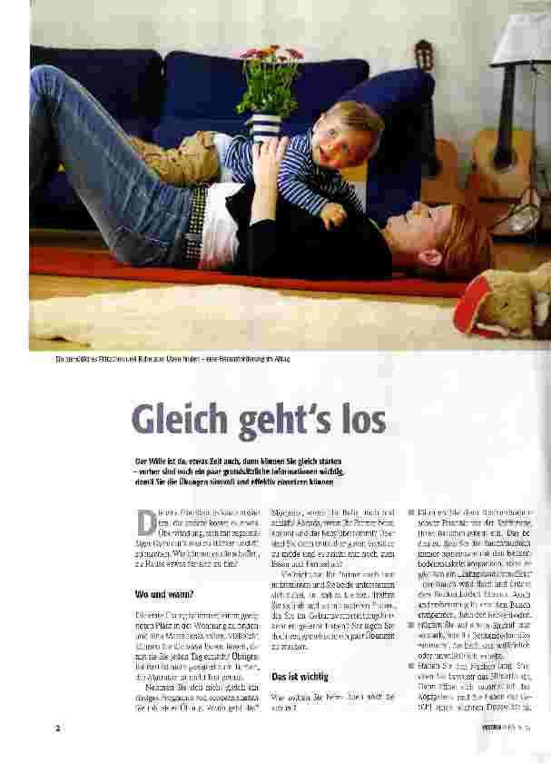Vorschauseite 1: Gleich geht es los