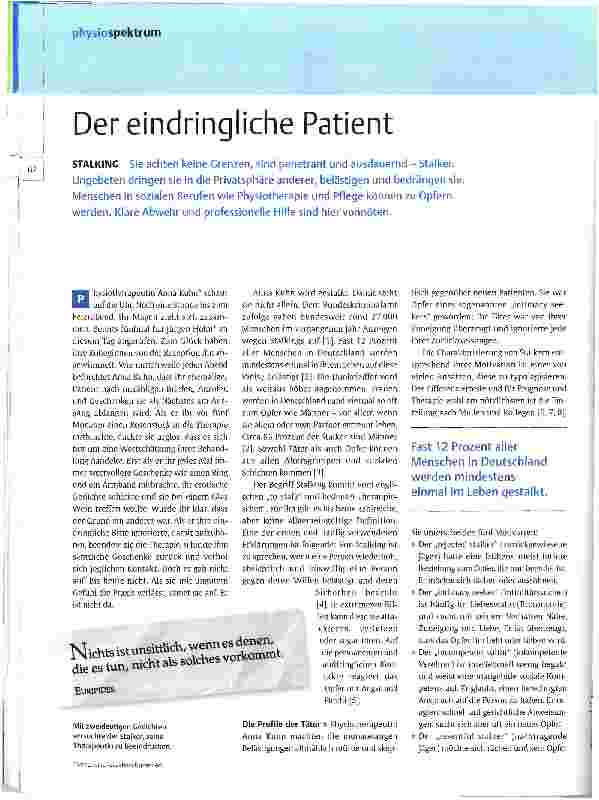 Vorschauseite 1: Der eindringliche Patient
