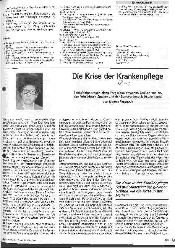 Vorschauseite 6: Das Selbstverständis im Krankenpflegeberuf Tradition und Wandel