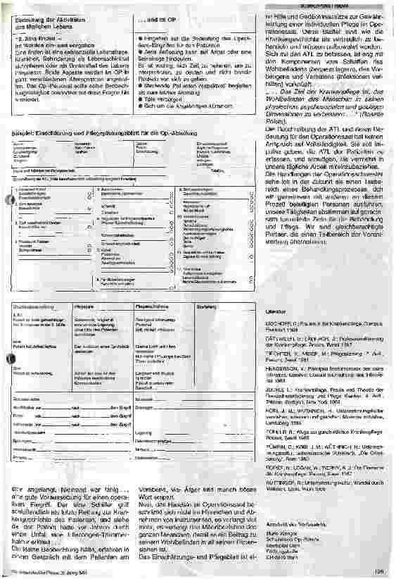 Vorschauseite 6: Pflegemodelle im Operationssaal: Ein Weg zum professionellen Arbeiten