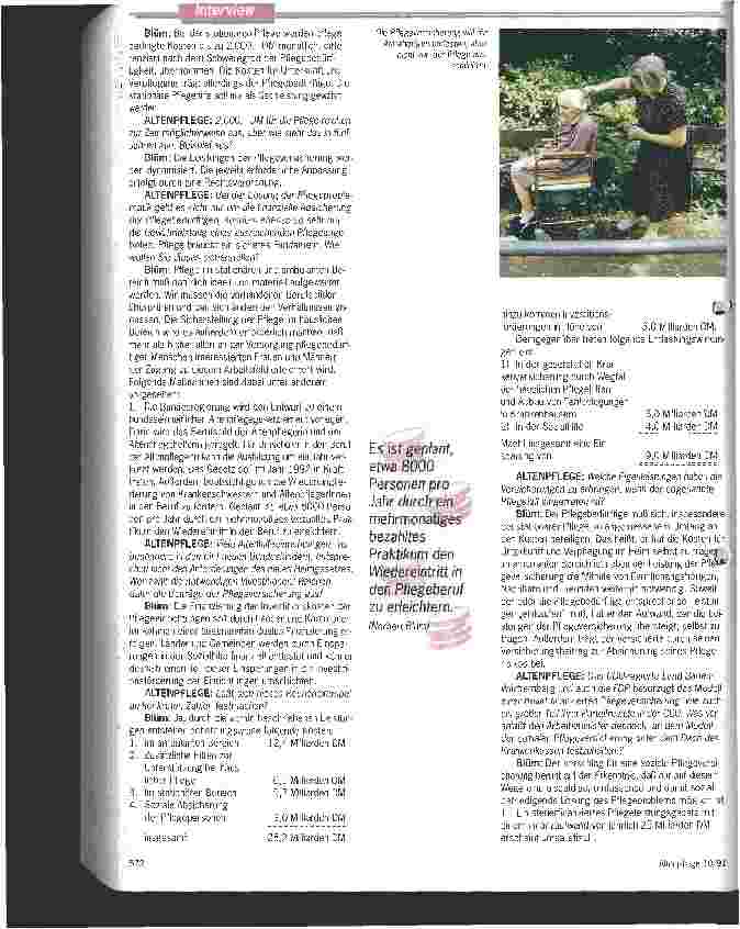 Vorschauseite 3: Blüms Plädoyer für mehr Solidarität