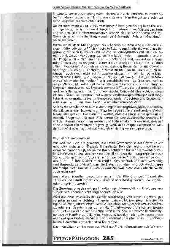Vorschauseite 4: Subjektive Theorien von PflegeschülerInnen und ihre Bedeutung für die Lehrenden in Schule und Praxis