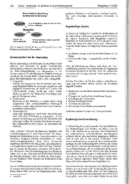 Vorschauseite 3: Moderation als Methode im Qualitätsmanagement Hindernisse bei der Verankerung im Krankenhausalltag