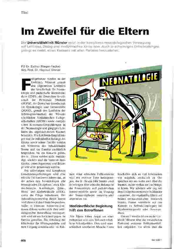 Vorschauseite 1: Im Zweifel für die Eltern