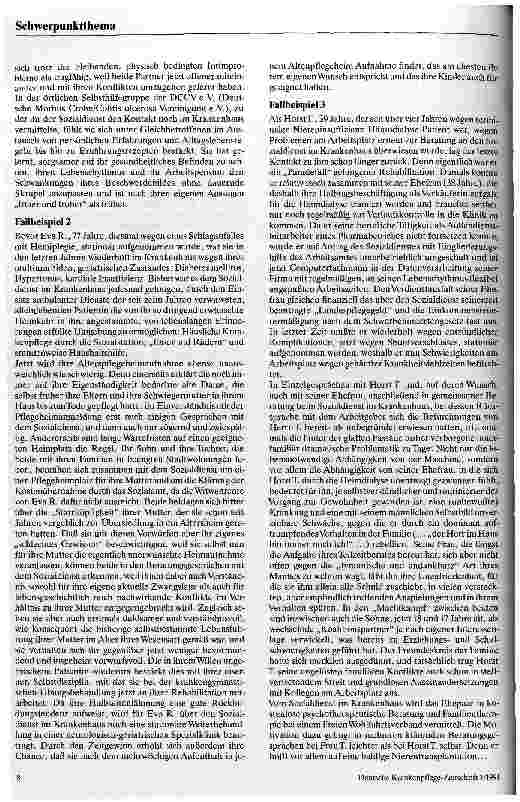 Vorschauseite 5: Chronische Krankheit Sichtweise und Handlungsansatz der Sozialarbeit im Krankenhaus