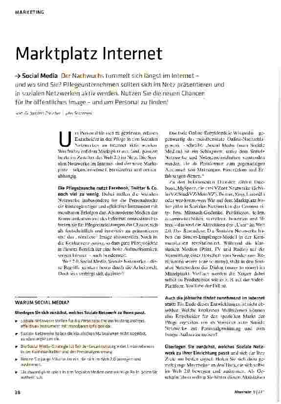 Vorschauseite 1: Marktplatz Internet