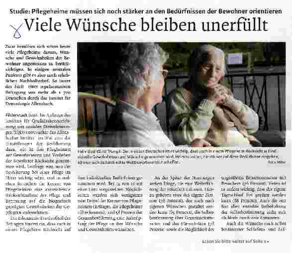 Vorschauseite 1: Viele Wünsche bleiben unerfüllt