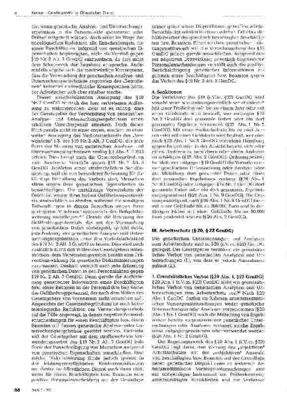 Vorschauseite 5: Gendiagnostik im Öffentlichen DienstTeil 2: Gendiagnostikgesetz und Mitbestimmung