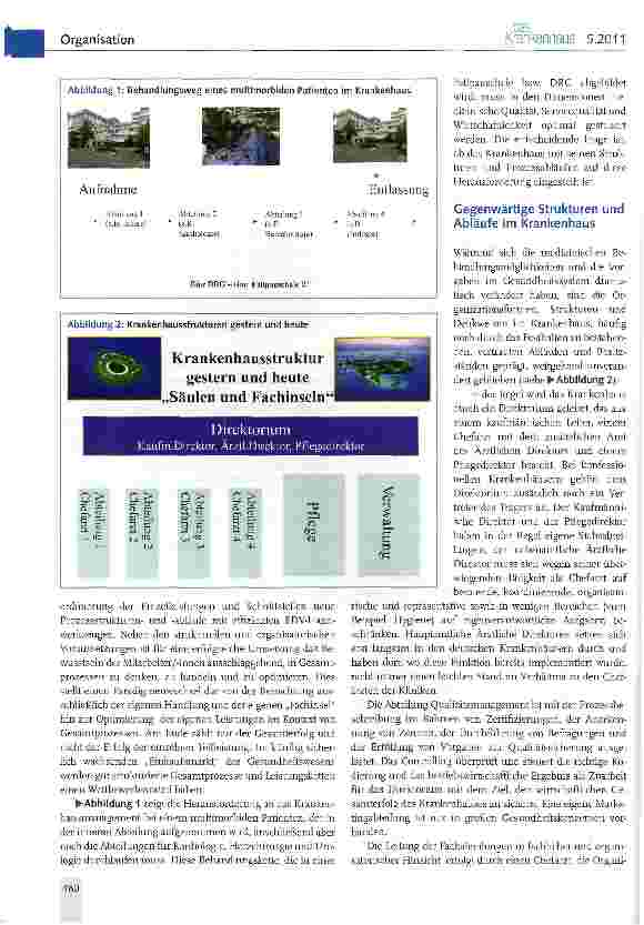 Vorschauseite 2: In Prozessen denken und optimieren eine Herausforderung für Krankenhäuser
