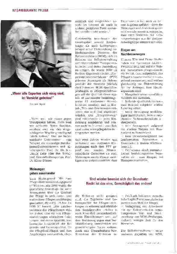Vorschauseite 2: Das Aus für den Pflege-TÜV?