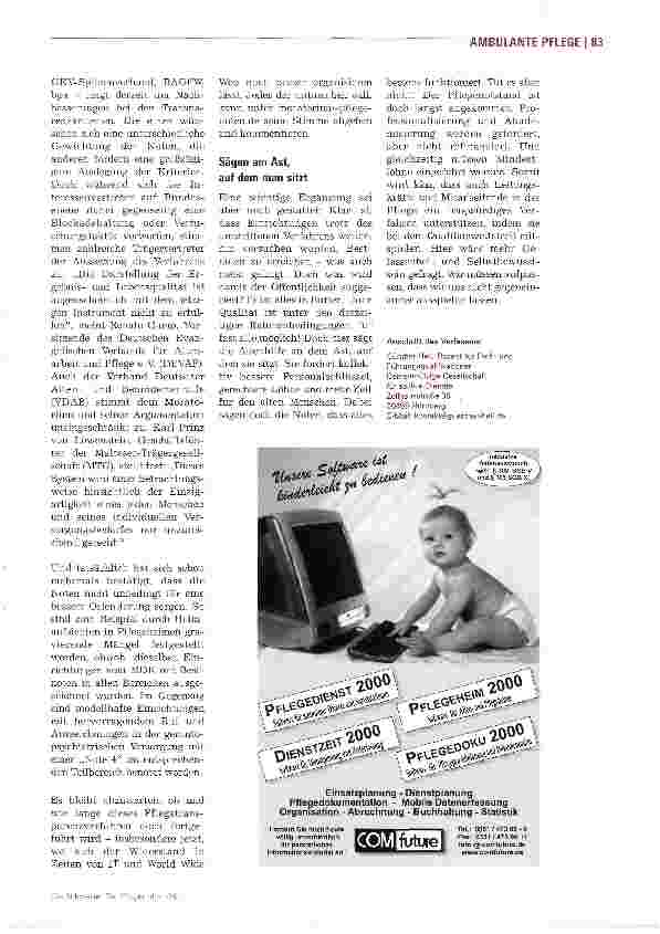 Vorschauseite 3: Das Aus für den Pflege-TÜV?