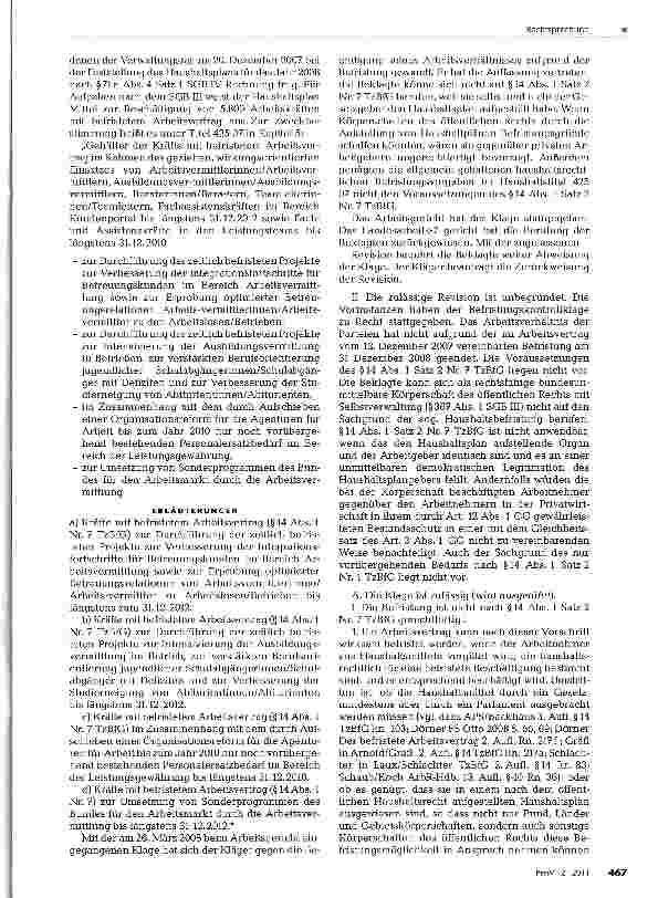 Vorschauseite 2: Befristung durch Haushalt einer Selbstverwaltungskörperschaft