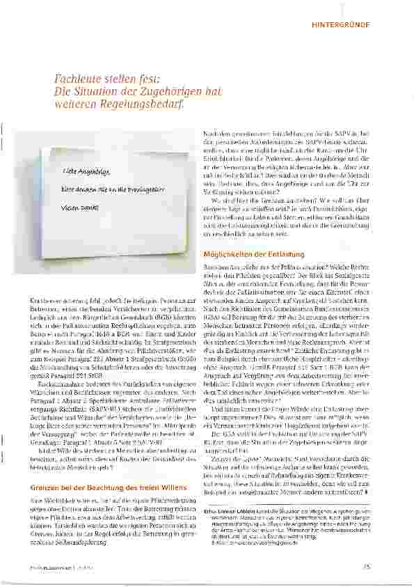 Vorschauseite 2: Recht auf Entlastung