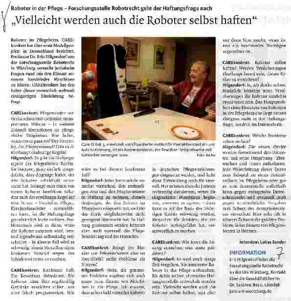 Vorschauseite 1: „Vielleicht werden auch die Roboter selbst haften