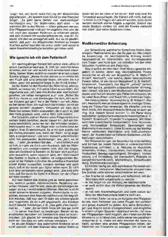 Vorschauseite 3: Der wahnkranke Patient: psychiatrische Pflegeregeln, Anleitung für Krankenpflegeschüler
