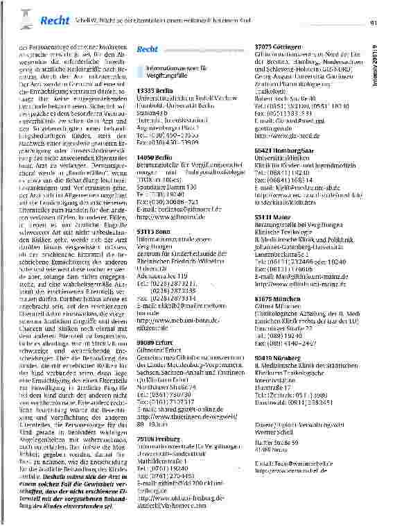Vorschauseite 2: Pflicht beider Elternteile in einem Heileingriff bei einem Kind