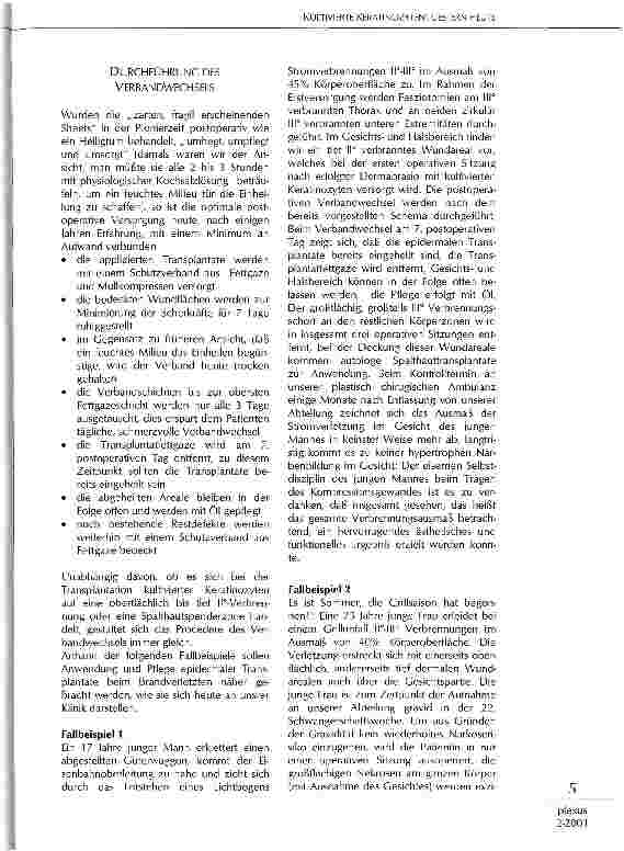 Vorschauseite 3: Kultiverte Keratinozyten: Gestern-Heute