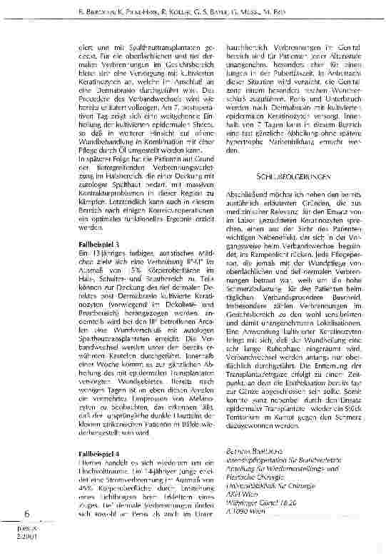 Vorschauseite 4: Kultiverte Keratinozyten: Gestern-Heute