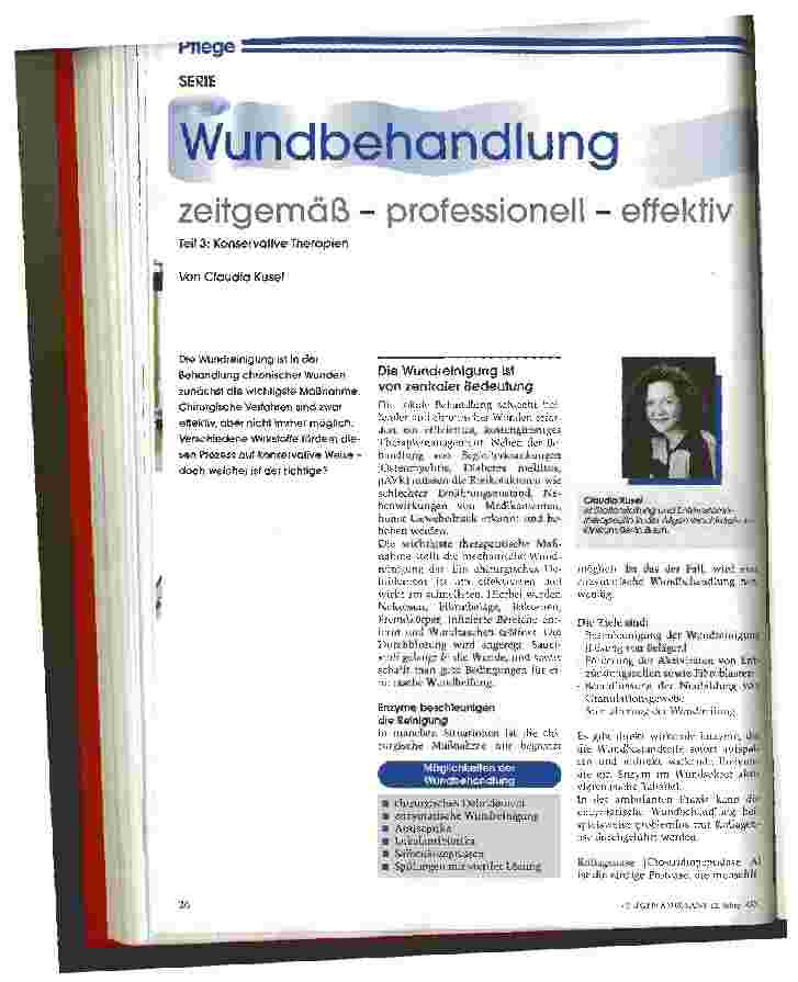 Vorschauseite 1: Wundbehandlung, zeitgemäß - professionell - effektiv Teil 3: Konservative Therapien