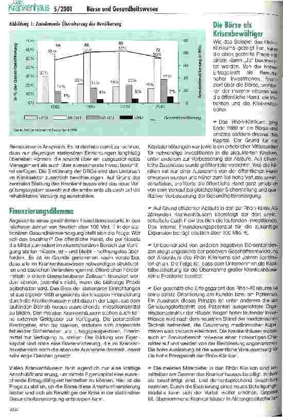 Vorschauseite 2: Die Börse - ein potenzieller Krisenbewältiger im Gesundheitswesen?