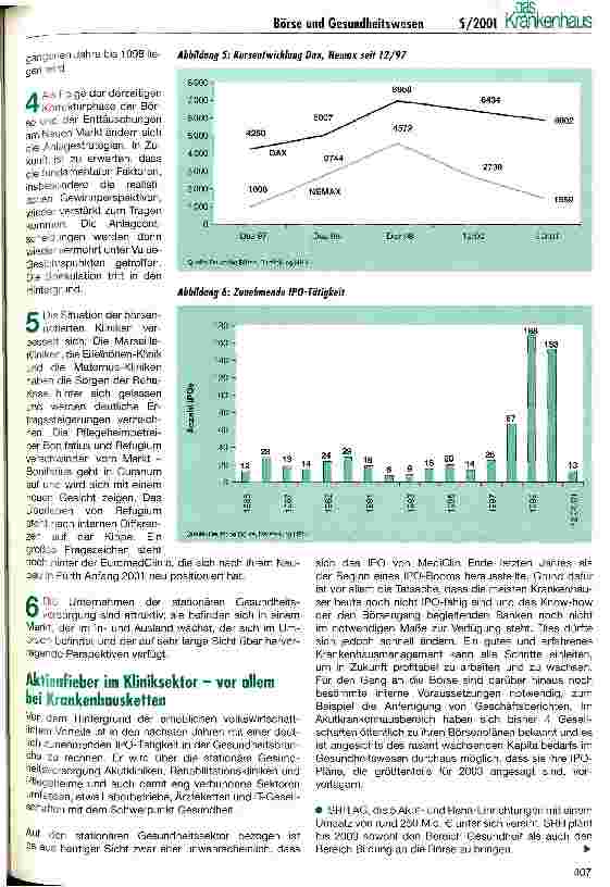 Vorschauseite 5: Die Börse - ein potenzieller Krisenbewältiger im Gesundheitswesen?