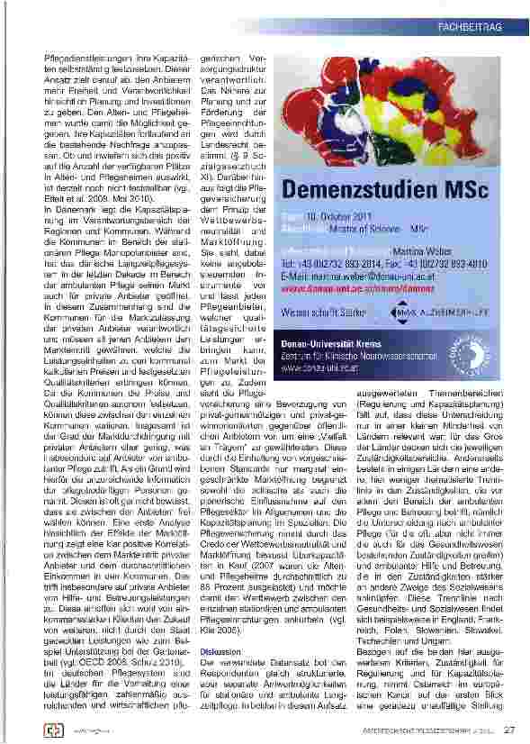 Vorschauseite 3: Regulierungsebenen der Langzeitpflege in Europa
