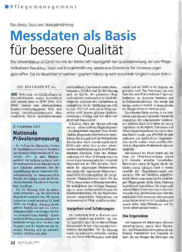 Vorschauseite 1: Messdaten als Basis für bessere Qualität
