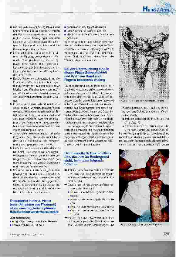 Vorschauseite 3: Physiotherapeutische Behandlung nach distaler Radiusfraktur