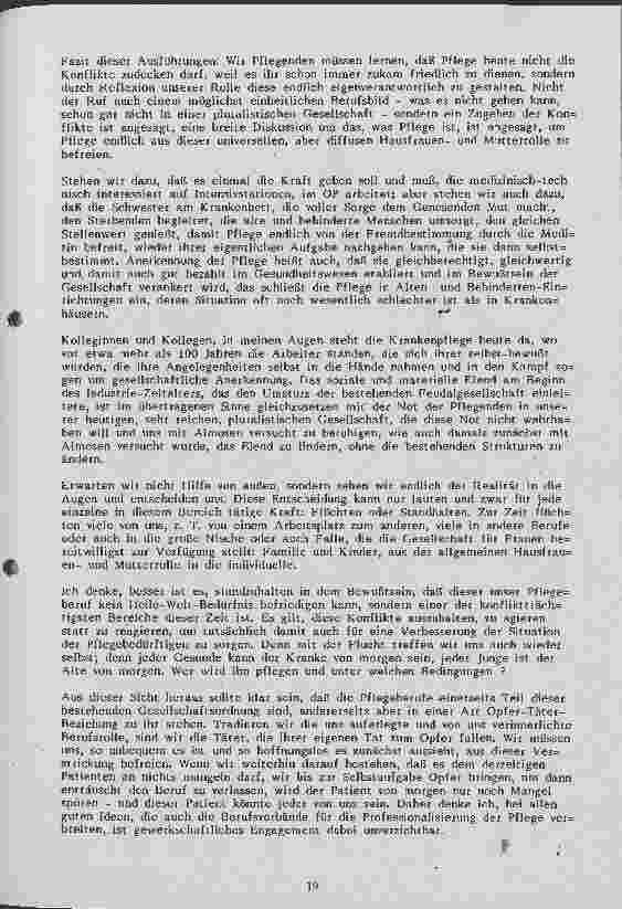 Vorschauseite 5: Auf der Suche nach einem neuen Selbstverständnis - Berufsbild Krankenpflege - Berufswirklichkeit