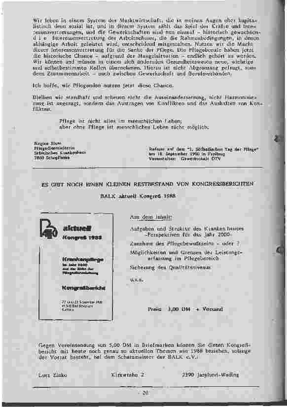 Vorschauseite 6: Auf der Suche nach einem neuen Selbstverständnis - Berufsbild Krankenpflege - Berufswirklichkeit