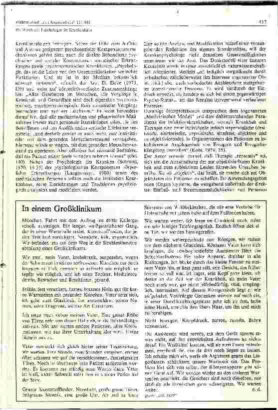 Vorschauseite 2: Psychologen im Krankenhaus
