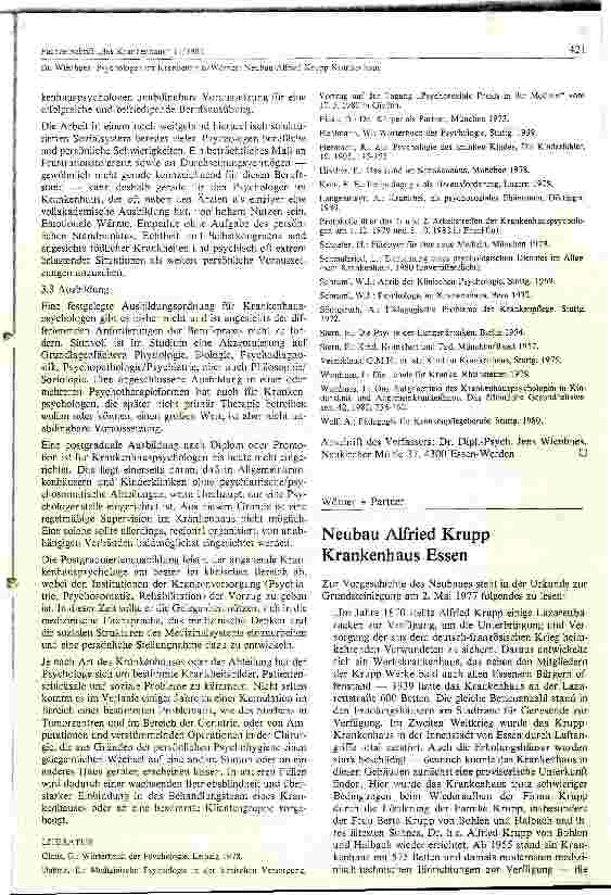 Vorschauseite 6: Psychologen im Krankenhaus