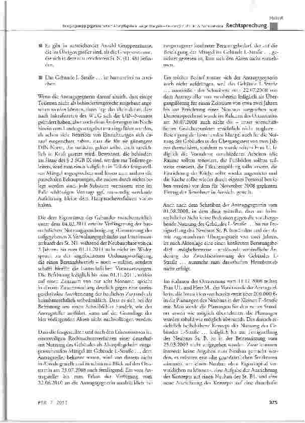 Vorschauseite 4: Belegungsstopp gegenüber einem Altenpflegeheim wegen Mängeln - Beratungspflicht der Aufsichtsbehörde