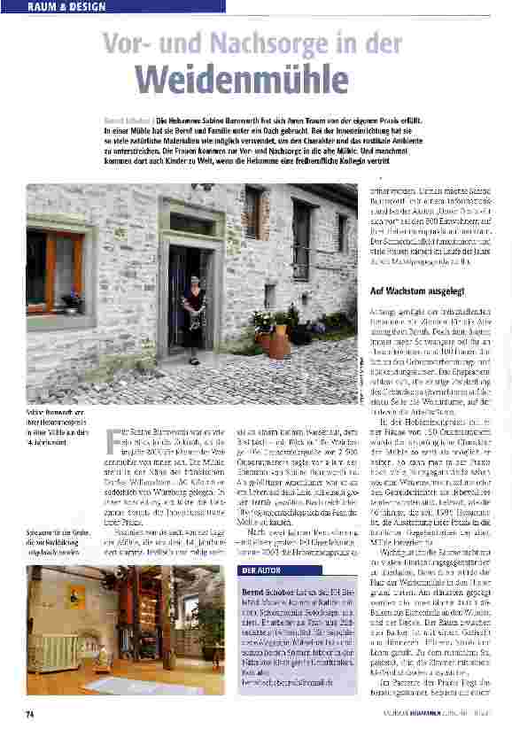 Vorschauseite 1: Vorund Nachsorge in der Weidenmühle