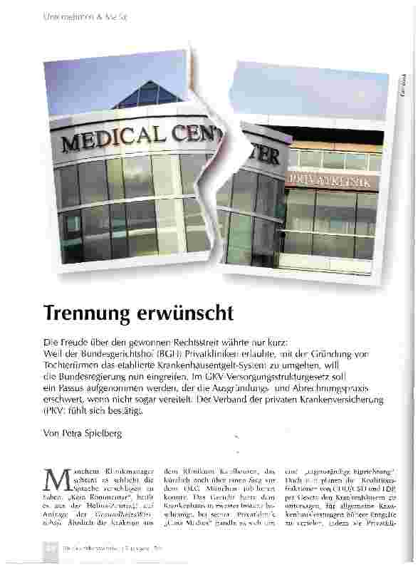Vorschauseite 1: Trennung erwünscht