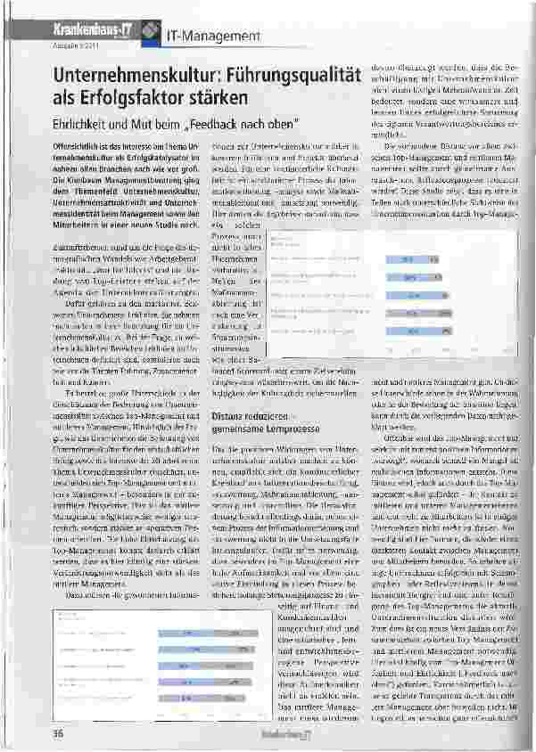 Vorschauseite 1: Unternehmenskultur: Führungsqualität als Erfolgsfaktor stärken