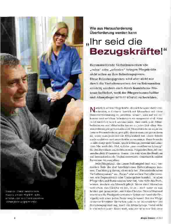 Vorschauseite 1: Ihr seid die Bezugskräfte!