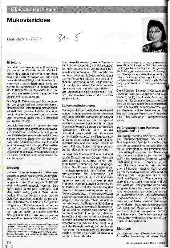 Vorschauseite 1: Mukoviszidose