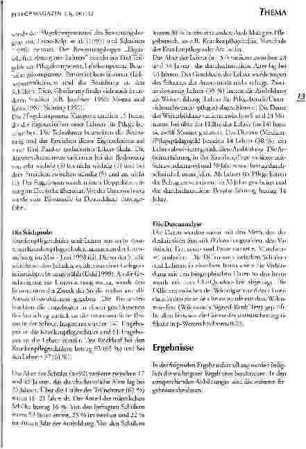 Vorschauseite 3: Die Pflegekompetenz des Lehrers für Pflege