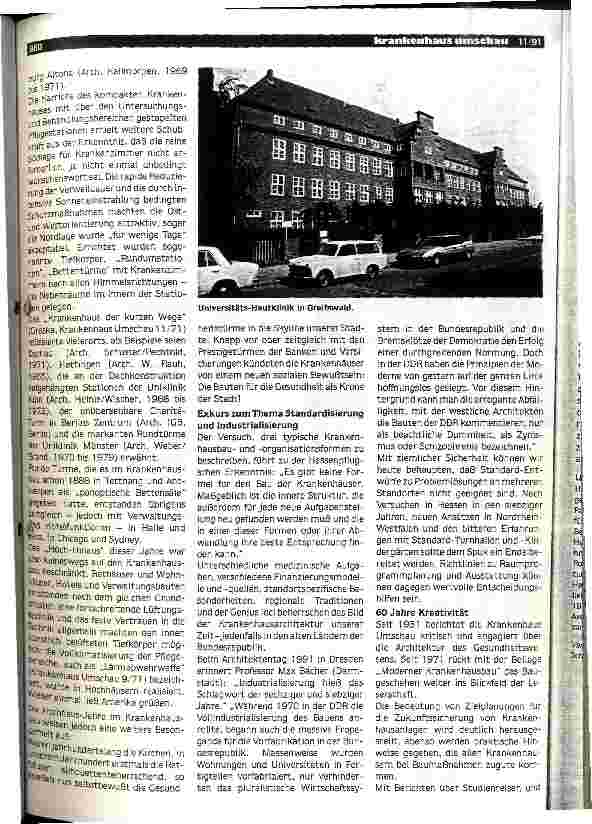 Vorschauseite 3: Krankenhaus-Architektur von 1930 bis heute