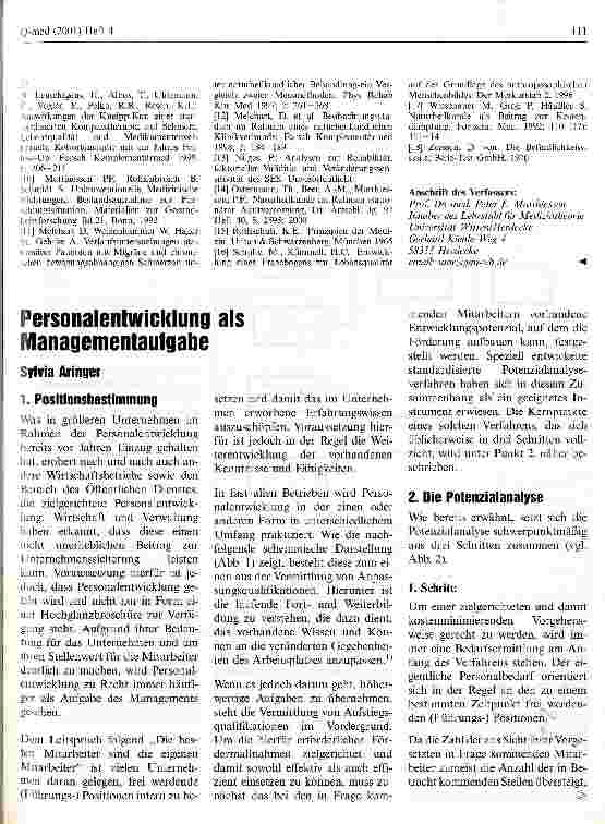 Vorschauseite 1: Personalentwicklung als Managementaufgabe