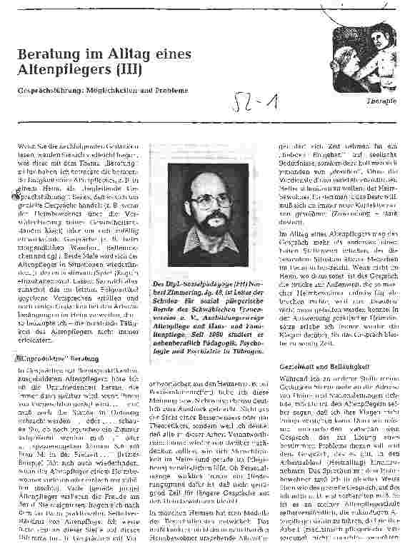 Vorschauseite 1: Beratung im Alltag eines Altenpflegers (III)
