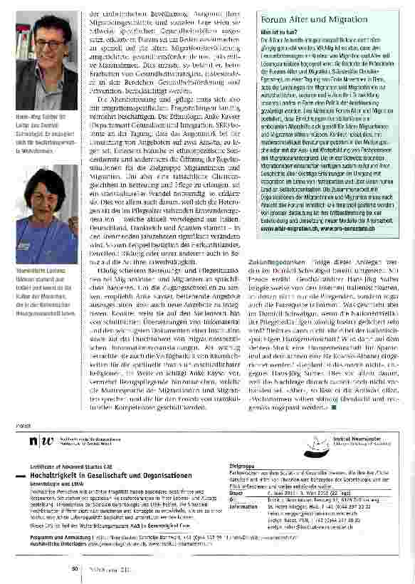 Vorschauseite 3: Die einstigen Gastarbeiter sind im Pflegealter