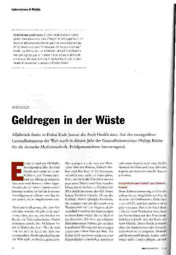 Vorschauseite 1: Geldregen in der Wüste