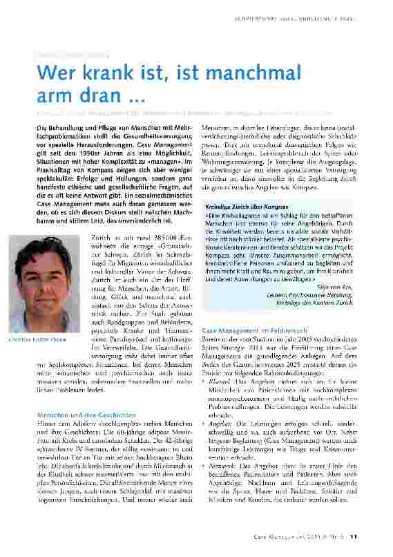 Vorschauseite 1: Wer krank ist, ist manchmal arm dran ...